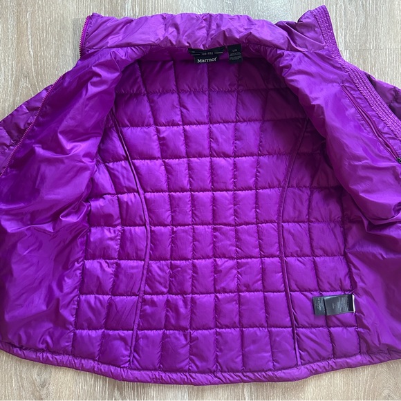 Marmot Purple Quilted Down Jacket - Picture 3 of 7